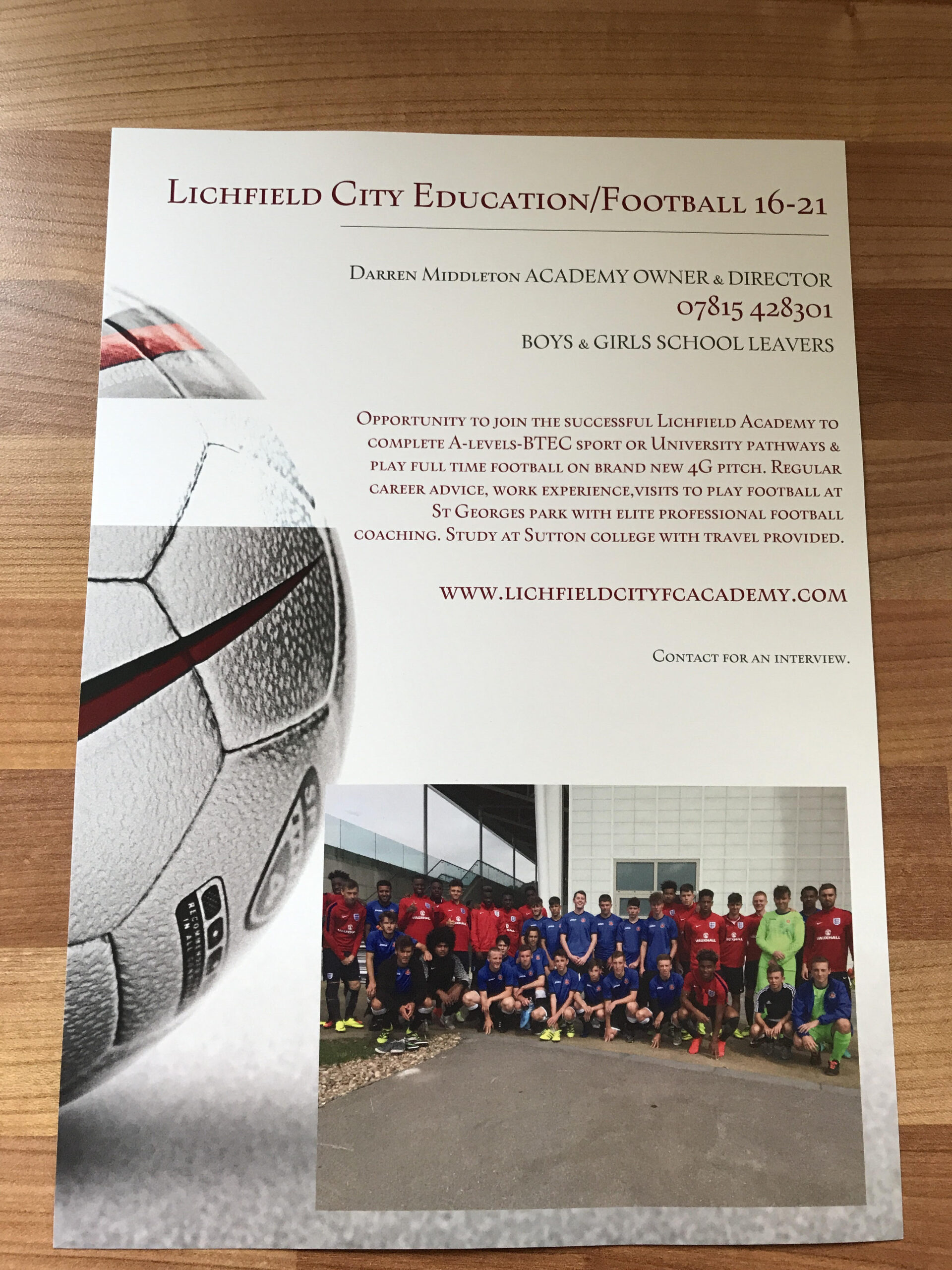 Lichfield City Football Academy